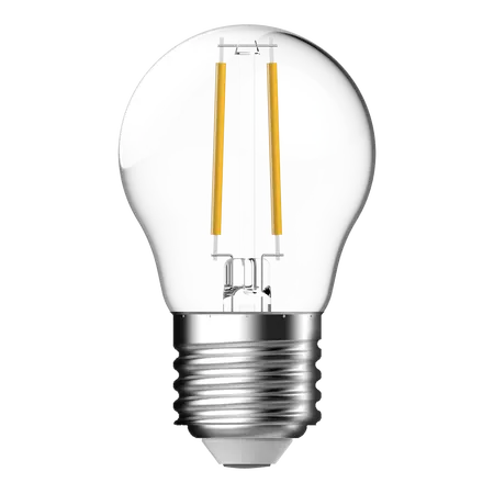 LED Filament Fancy Round G45 4.2W E27 Clear Dimmable 6500K Domus