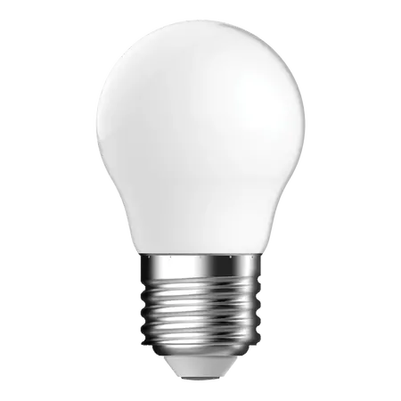 LED Filament Fancy Round G45 4.2W E27 Frosted 2700K Domus