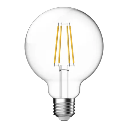 LED Filament Globe G95 7.2W E27 Clear Dimmable 2700K Domus