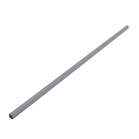 Corner-16 LED Profile 16x16mm Opal Diffuser Black Per Metre Domus