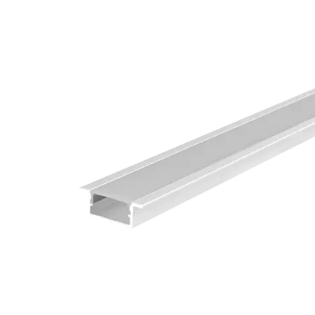 Nova-20 Recessed LED Profile Opal Diffuser White Per Metre Domus