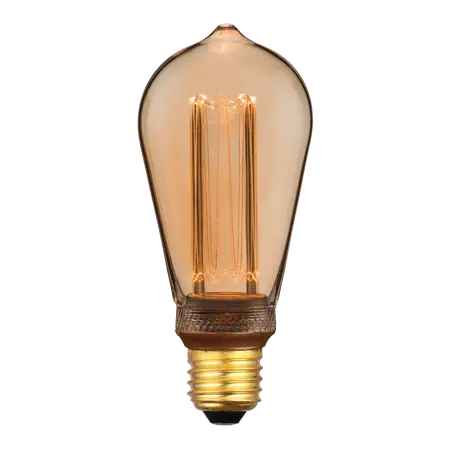 LED Retro Filament Pear Globe ST64 3.5W E27 Dimmable Domus