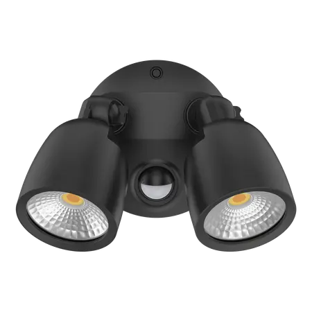 Muro-Eco-20S LED Exterior Spotlight 20W with Sensor Black Domus