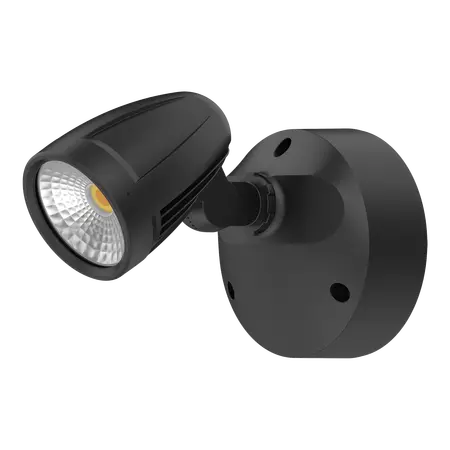 Muro-Max-16 LED Exterior Spotlight 16W Non-Sensor Black Domus