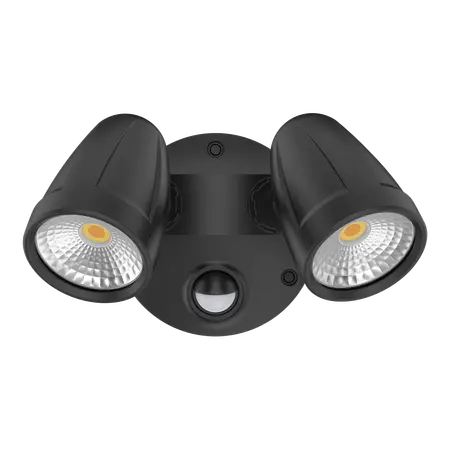 Muro-Max-32S LED Exterior Spotlight 32W with Sensor Black Domus