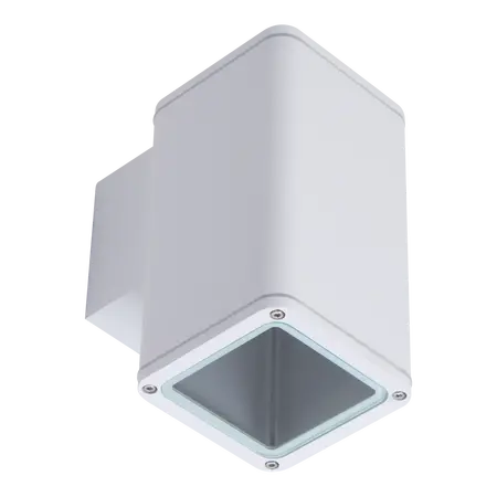 Piper-Pro-1 Exterior Wall Light Square 10W E27 IP65 White Domus