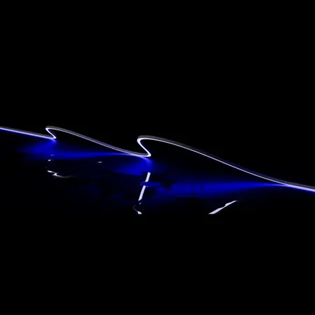 Pleo-Vivid LED Neon Flex Side View 9.6W/m Blue Per Metre Domus