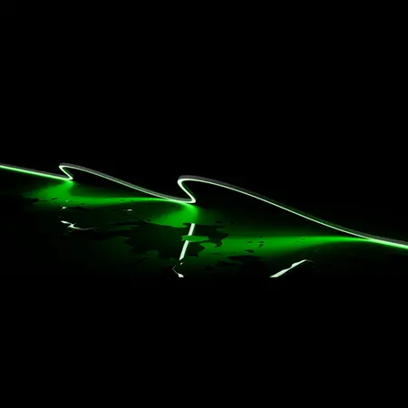 Pleo-Vivid LED Neon Flex Side View 9.6W/m Green Per Metre Domus