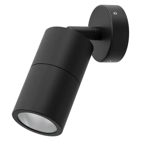 Shadow Exterior Wall Light 1 Light Adjustable 12V Black Domus