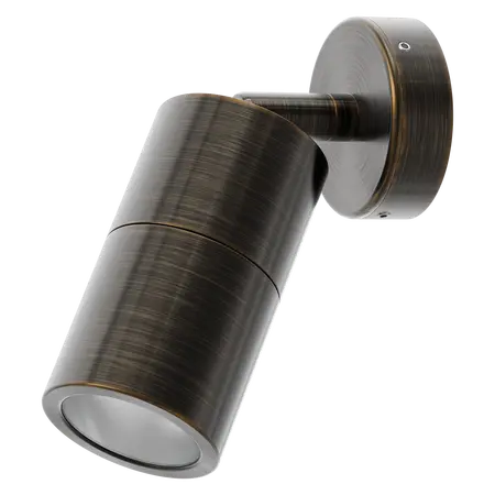 Shadow Exterior Wall Light 1 Light Adjustable 12V Bronze Domus