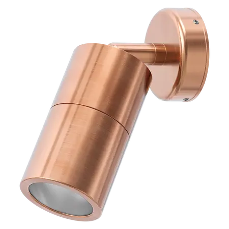 Shadow Exterior Wall Light 1 Light Adjustable 12V Copper Domus