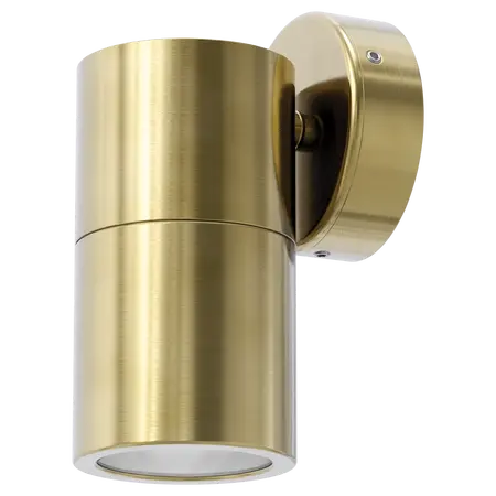 Shadow Exterior Wall Light 1 Light 12V MR16 Brass Domus