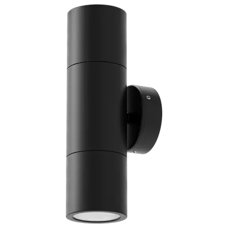 Shadow Exterior Wall Light 2 Light 12V MR16 Black Domus