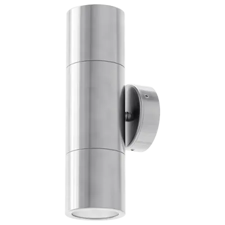 Shadow Exterior Wall Light 2 Light 12V MR16 Titanium Silver Domus