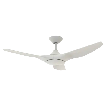 Strike 48 Inch 1220mm DC Ceiling Fan 3 Blade White/White Domus