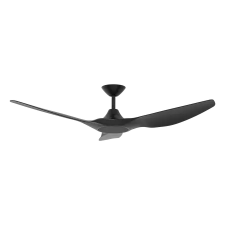 Strike 60 Inch 1520mm DC Ceiling Fan 3 Blade Black/Black Domus