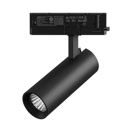 Thor-Pro LED Track Light 15W Tri-Colour Dimmable Black Domus