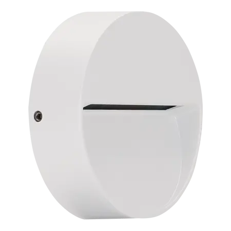 Zeke-Pro 5 Surface Mount Round LED Step Light 5W 24V White Domus