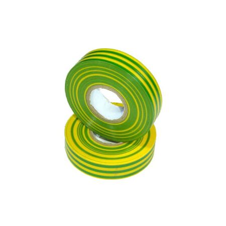 10 Pack Green/Yellow PVC Electrical Tape