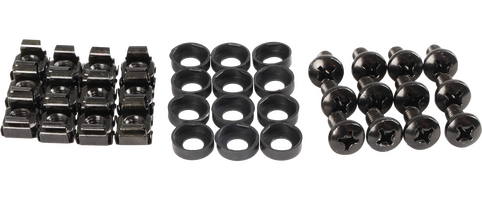 Datatek 12 Pack of Cage Nuts for Data Cabinets - 24DCNUT12