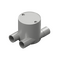 20mm Grey PVC 4-Way 'H' Type Deep Junction Box
