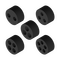 6mm Black Multi-Hole Insert Plug - 100 Bag