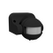 180° IP44 Black PIR Round Wall Mount Motion Sensor