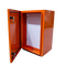 Enclosure IP66 600x800x300 X15 Orange Gloss, Back Plate, Escutcheon, Aluminium Gland Plate Top & Bottom