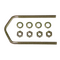 3.75" x 1/4" U-bolt (2 Pack)