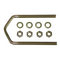 4.25" x 5/16" U-bolt (2 Pack)