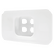 Recessed 4 Way DigiPORT® Wall Plate with Three Blank Inserts