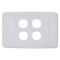 4 Way Outlet Plate including 3 Blank Inserts