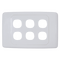6 Way Outlet Plate including 5 Blank Inserts