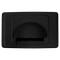 Outlet Plate Bull Nose with Brush Cover (Black)