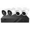 PoE Security Kit with 8CH 2TB AI NVR, 2 Dome and 2 Bullet Cameras