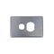 Puma -u00a0Power Point Switched 1 Gang Cover Only Brushed Aluminium  x10 - PUPP1GCBA
