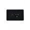 Pumau00a0Power Point Switched 1 Gang, 10A 250V~, with Lighting Pin  Black x10 - PUPP1GLBK