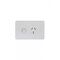 Puma -u00a0Power Point Switched, 1 Gang, Shuttered, Double Pole 20A 250V~ Vandal Proof  - PUPP201GVP