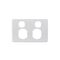 Puma -u00a0Power Point Switched 2 Gang 10A 250V Cover Only  x10 - PUPP2GCO