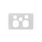 Puma -u00a0Power Point Switched 2 Gang 10A 250V with Extra Switch 16A Cover Only  x10 - PUPPSW2GCO