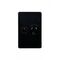 Puma - Power Point Switched Vertical 1 Gang, 10A 250V~  Black x5 - PUPPV1GBK
