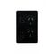Puma - Power Point Switched Vertical 2 Gang, 10A 250V~  Black x5 - PUPPV2GBK