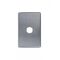 Puma - Switch Horizontal 1 Gang, 10AX/16A 250V~  Brushed Aluminium Cover x10 - PUSWPV1GCBA