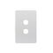 Puma -u00a0Switch Horizontal 2 Gang, 10AX/16A 250V~  Replacement White Cover x10 - PUSWPV2GCO