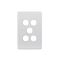 Puma.-u00a0Switch Vertical 5 Gang, 10AX/16A 250V~  White x5 - PUSWV5G