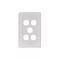 Puma - Switch Plate Vertical 5 Gang Less Mech, Vandal Proof  x10 - PUSWPV5GVP