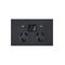 Clouded Leopard -u00a0Power Point Fully Integrated Dual USB Charger (Type A & C) Auto Switched, 10A 250V~  Matt Black  x1 - CLPP2USBAUMBK