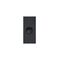 Clouded Leopard -u00a0Switch Vertical Architrave 1 Gang 10AX 16A 250V  Matt Black  x10 - CLSWVA1GMBK
