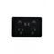 Cougar - Power Point, USB Charger, Dual Fully Integrated  Black x1 - COPP2USB2GBK
