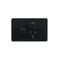 Cougar -u00a0Power Point Switched 1 Gang 10A 250V With Extra Switch 16A  Black x5 - COPPSW1GBK